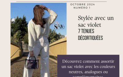 Porter un sac violet