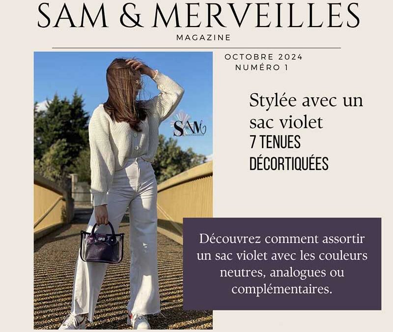 Porter un sac violet